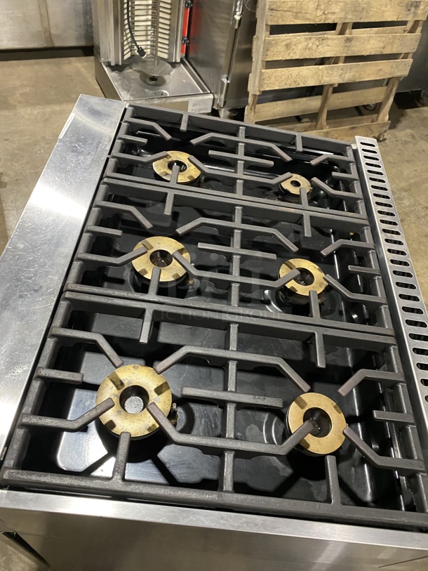 Viking Natural Gas Powered 6 Burner Range! With Convection Oven Underneath! All Stainless Steel! On Casters! - Image 5 of 10
