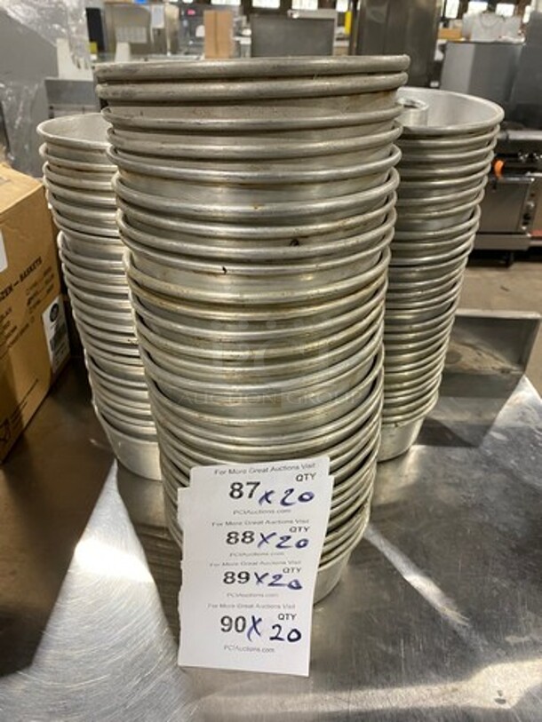 Stainless Steel Cake Pan Molds! 20x Your Bid! - Image 1 of 6