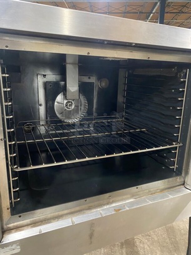 Vulcan Commercial Gas Powered Single Deck Convection Oven! With View Through Doors! All Stainless Steel! On Casters! Model: VC4GS SN: 481268250PW  - Image 5 of 8
