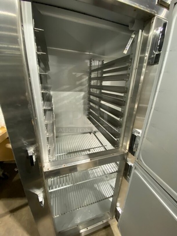 Traulsen Commercial 4 Split Door Reach In Cooler! With Poly Coated Racks And Built In Pan Racks! All Stainless Steel! On Casters! Model: AHT232NUT122 SN: T722770L99 115V 1 Phase - Image 6 of 12