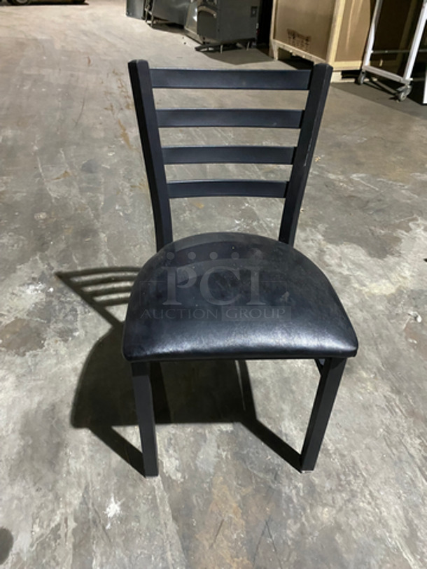 All Black Commercial Dinning Chairs! 4 Times Your Bid!