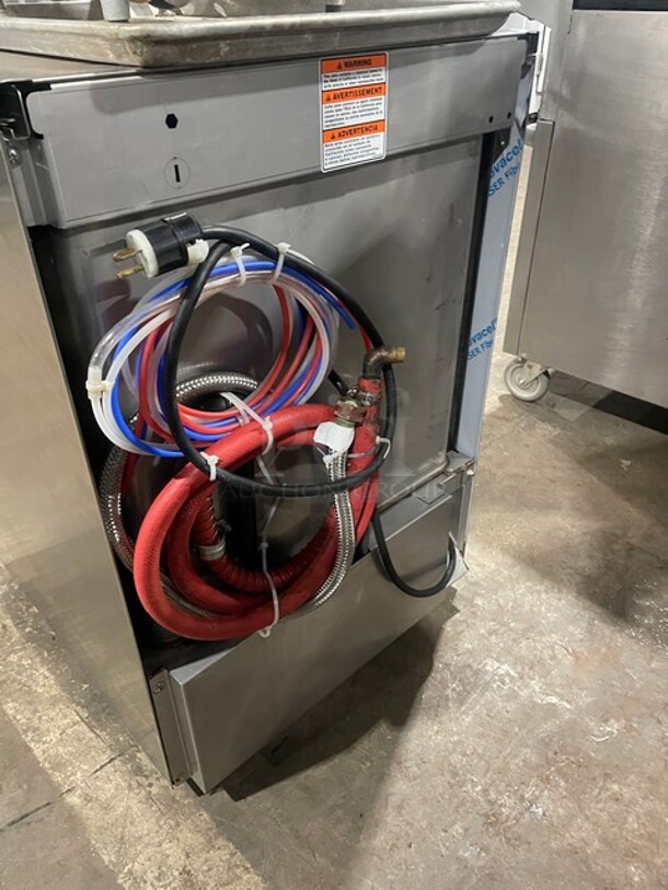WOW! Hobart New Body Style Commercial Undercounter Dishwasher! All Stainless Steel! With Peg Rack! On Casters! 120V 1PH! Model: LXEC SN: 231185021!  - Image 4 of 9