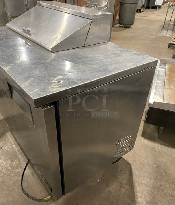 COOL! True Commercial Refrigerated Sandwich Prep Table! With 2 Door Underneath Storage Space! All Stainless Steel! On Casters! Model: TSSU4808 SN:4940880 115V 1PH - Image 2 of 9