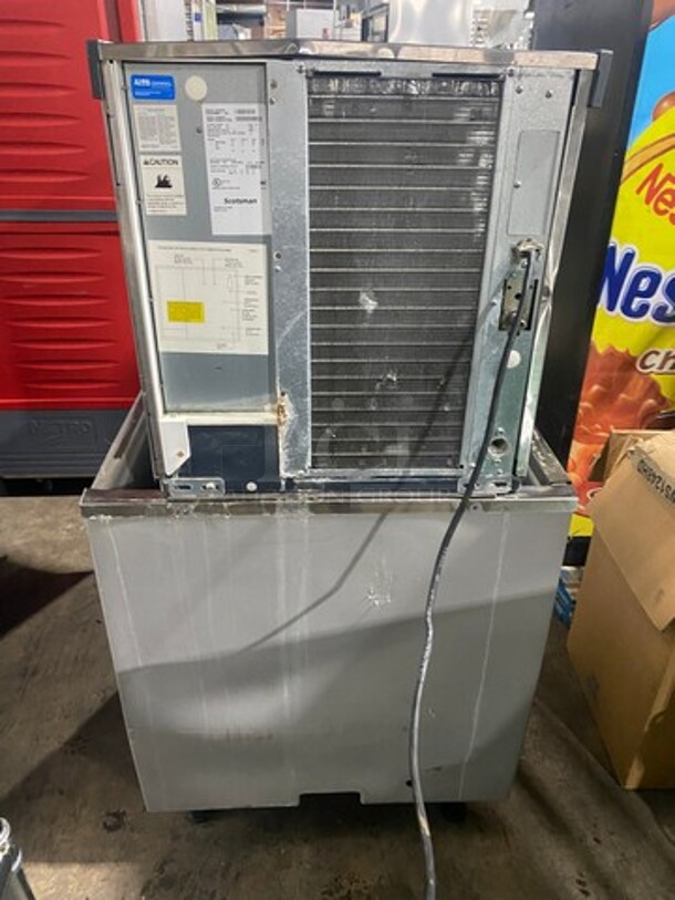 WOW! Scotsman Prodigy Commercial Ice Making Machine! On Commercial Ice Bin! Model C0322MA1B Serial 10031320012765! 115V 1Phase! On Legs! - Image 3 of 9