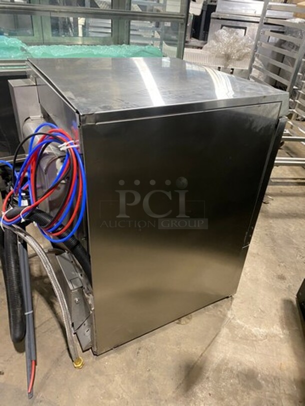 NICE! NEW! Hobart New Body Style Hobart Commercial Under The Counter Heavy Duty Dishwasher! With Pegged Dish Crate! All Stainless Steel! Model: LXER SN: 231234450 120/208V 60HZ 1 Phase - Image 4 of 8