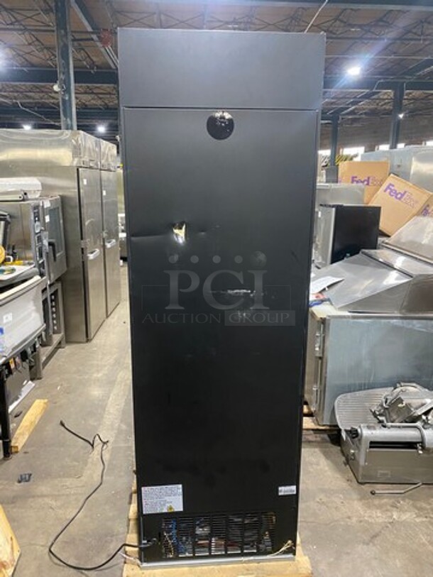 SCRATCH-N-DENT! Avantco Commercial Single Door Reach In Cooler Merchandiser! With View Through Door! Model: 178GDC15HCB SN: 7629310421082430 - Image 4 of 12