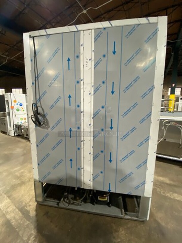 COOL! NEW! OUT OF THE BOX! SLK Commercial 2 Door Reach In Freezer Merchandiser! With View Through Doors! With Racks! All Stainless Steel! Model: SB147V SN: 1812000039 110V - Image 4 of 10
