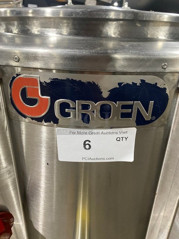 Amazing! 2014 Groen Commercial Electric Powered Jacketed Soup Kettle! All Stainless Steel! On Legs! Model: EE20 SN:94186 208V 3PH! Working When Removed!  - Image 8 of 10