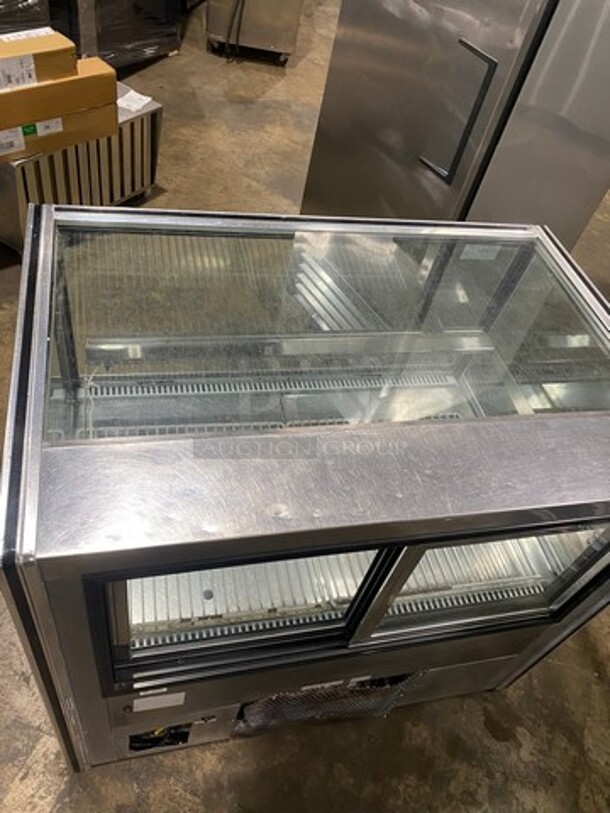 Commercial Refrigerated Bakery Display Case Merchandiser! With Straight Front Glass! With Sliding Rear Access Doors! Stainless Steel Body! - Image 8 of 10