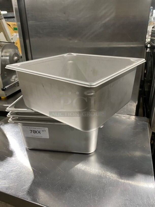 NEW! Vollrath Commercial Steam Table/ Prep Table Food Pans! All Stainless Steel! 4x Your Bid! - Image 4 of 7