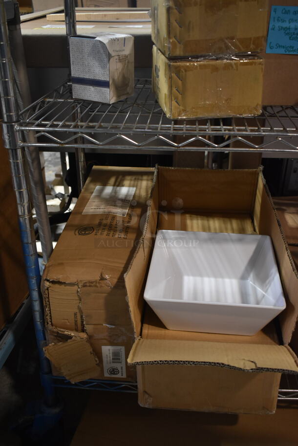2 Boxes of 8 BRAND NEW!American Metalcraft MELSQ94 Endurance 125 oz. Square Melamine Serving Bowl. 2 Times Your Bid! - Image 3 of 5