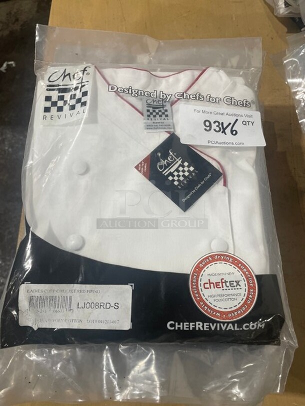 Chef Revival Ladies Corp Chef Jacket! size Small! 6x Your Bid! - Image 1 of 5