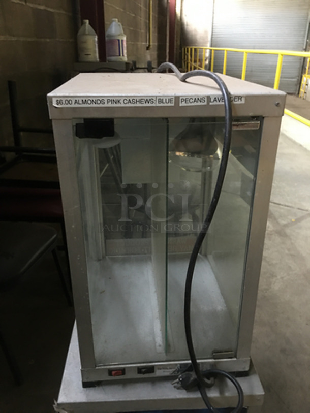 Commercial Countertop Warmer Display Merchandiser! 2 Compartment! Great For Small Snacks! 120V - Image 3 of 8