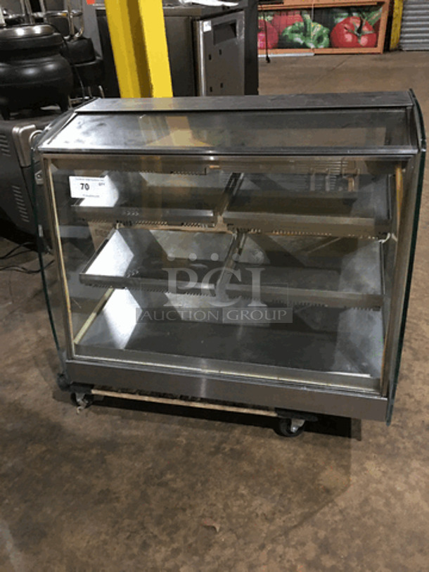 Vendo Commercial Countertop Food Warming Display Case! Glass All Around Showcase Style! All Stainless Steel! 115V 1 Phase