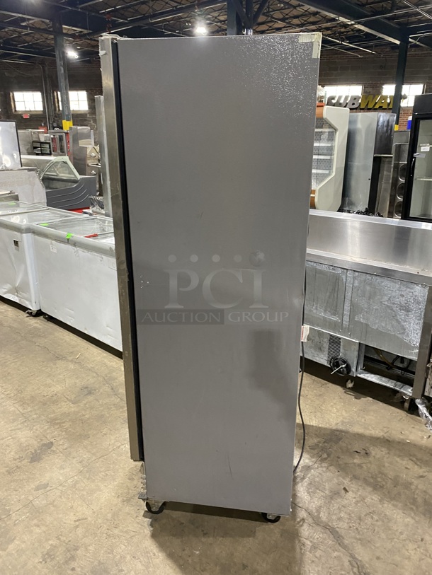  Kelvinator Commercial Stainless Steel Single Door Reach In Freezer! On Commercial Casters! MODEL: KCBM180FQYB SN: WB91149734 115 Volts, 1 Phase - Image 2 of 7