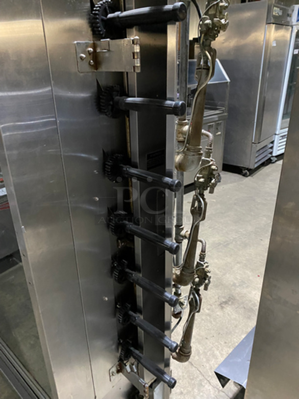 GREAT! Hickory Commercial Natural Gas Powered Rotisserie Machine! With View Through Door! All Stainless Steel! - Image 7 of 9