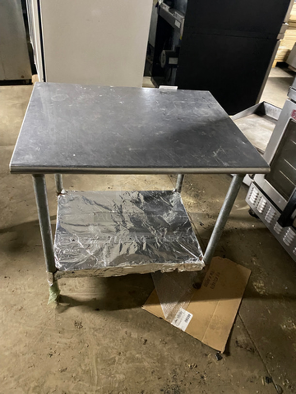 Solid Stainless Steel Work Top/ Prep Table! With Storage Space Underneath! On Legs! - Image 4 of 6