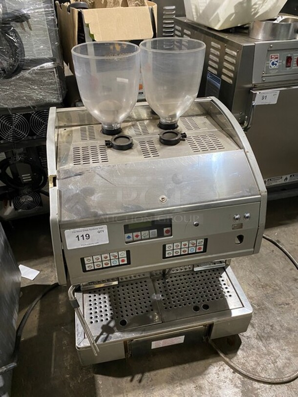 Commercial Countertop Espresso Machine! With Coffee Bean Grinder! All Stainless Steel! Model: AK2AA SN:360152 220/230V - Image 1 of 10
