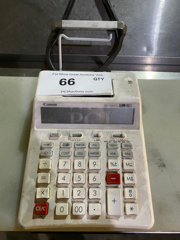 Canon Electric Printing Calculator! Model: P23DHVG - Image 1 of 5