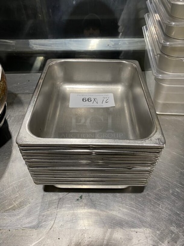 Commercial Steam Table/ Prep Table Food Pans! All Stainless Steel! 16x Your Bid! - Item #1097468