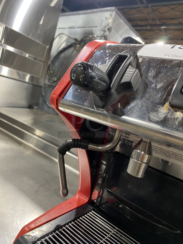 LasPaziale Commercial Countertop Espresso Machine! With Steam Wand! All Stainless Steel! SN:262569 115V!  - Image 6 of 8