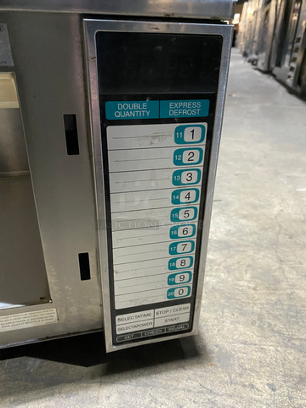 2012 Sharp Commercial Countertop Microwave Oven! With View Through Door! Stainless Steel Body! Model: R-25JT-F SN: 01315 208/230V 60HZ - Image 7 of 8