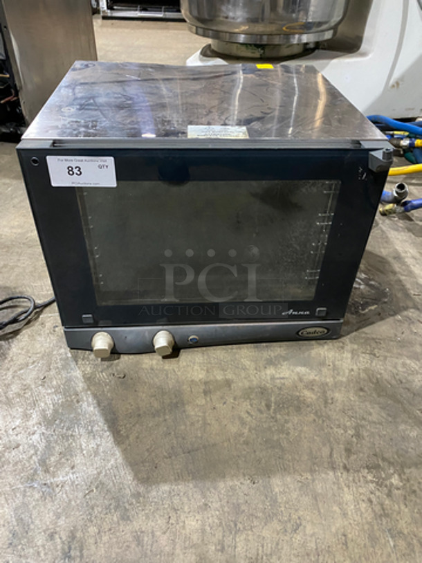 Cadco Unox Electric Powered Commercial Countertop Convection Oven! With View Through Door! Stainless Steel! Anna Series Model: XAF023 - Image 1 of 8