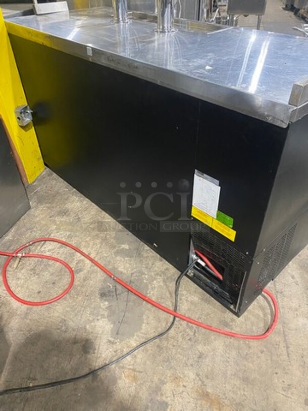 2018 BK Resourses Dual Tower Four Tap Beer Refrigerated Kegerator Cooler! MODEL DBC2269 SN:8101545113 115V 1P - Image 3 of 9