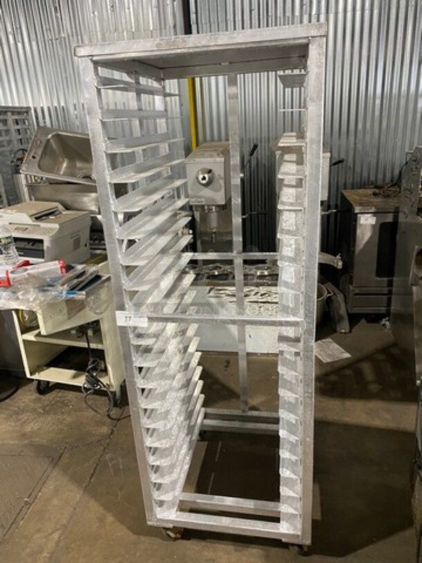 Metal Commercial Pan Transport Rack! On Casters! - Image 1 of 4