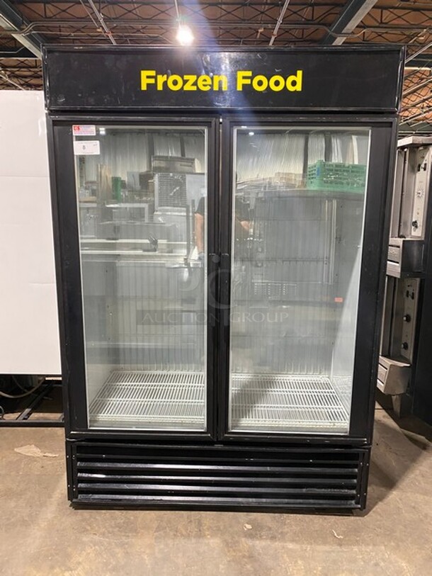 True 2 Door Glass Reach In Freezer Merchandiser! Model GDM-49F, Serial number 14604955! 115/208/230V 60HZ 1 Phase! - Image 1 of 8