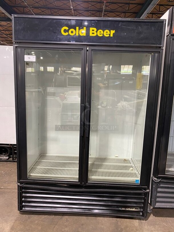 True 2 Door Glass Door Reach In Cooler Merchandiser! Model GDM-49 Serial 7766487! 115V 1 Phase! - Image 1 of 8