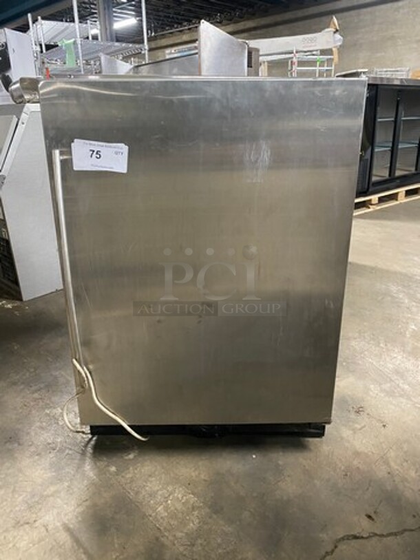 Uline Commercial Countertop Single Door Reach In Refrigerator/Freezer! All Stainless Steel! - Image 1 of 9