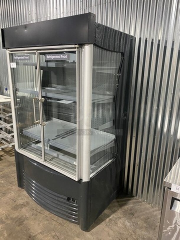 AHT Commercial Refrigerated Display Case Merchandiser! With 2 View Through Doors! Model MTL! 230V 1Phase! - Image 2 of 9