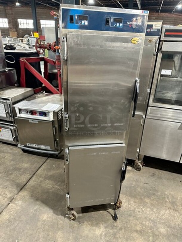 SWEET! Alto Shaam Commercial Heated Holding Cabinet/ Food Warmer! All Stainless Steel! On Casters! Model: 1000UP SN: 1001310000 208/240V 60HZ 1 Phase! Working When Removed!