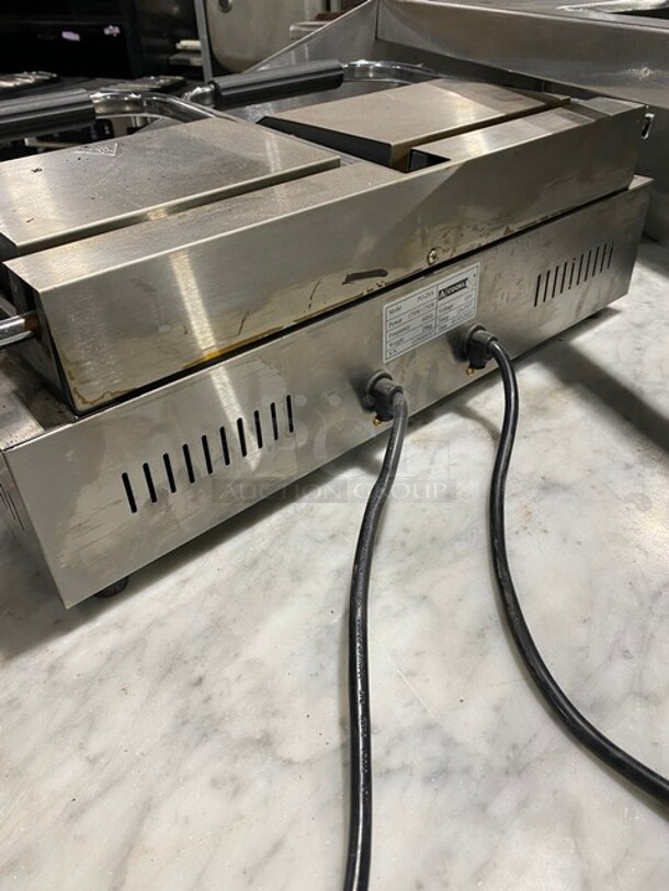 Cookline! Stainless Steel!  Dual Panini Press MN:PG2SA 120V! 60HZ! - Image 3 of 7