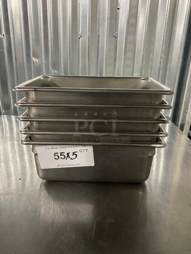 Vollrath Stainless Steel 1/3 Deep Drop In Pan! 5 X Your Bid! - Image 1 of 7