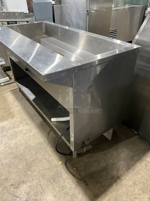 L & T Commercial Electric Powered Steam Table! With Storage Space Underneath! All Stainless Steel! On Legs! Model: SLT4E SN: SLT2203002 208V 1 Phase - Image 2 of 10