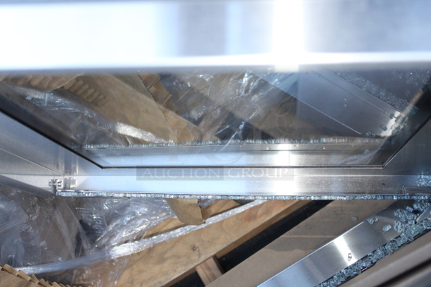 BRAND NEW SCRATCH & DENT! Moffat G32D5-1-N Turbofan Single Deck Full Size Natural Gas Digital Convection Oven with Steam Injection - 110-120V, 1 Phase, 33,000 BTU. Inside Glass is broken, Exterior glass is fine. 28-7/8x31-7/8x35-7/8 - Image 3 of 7