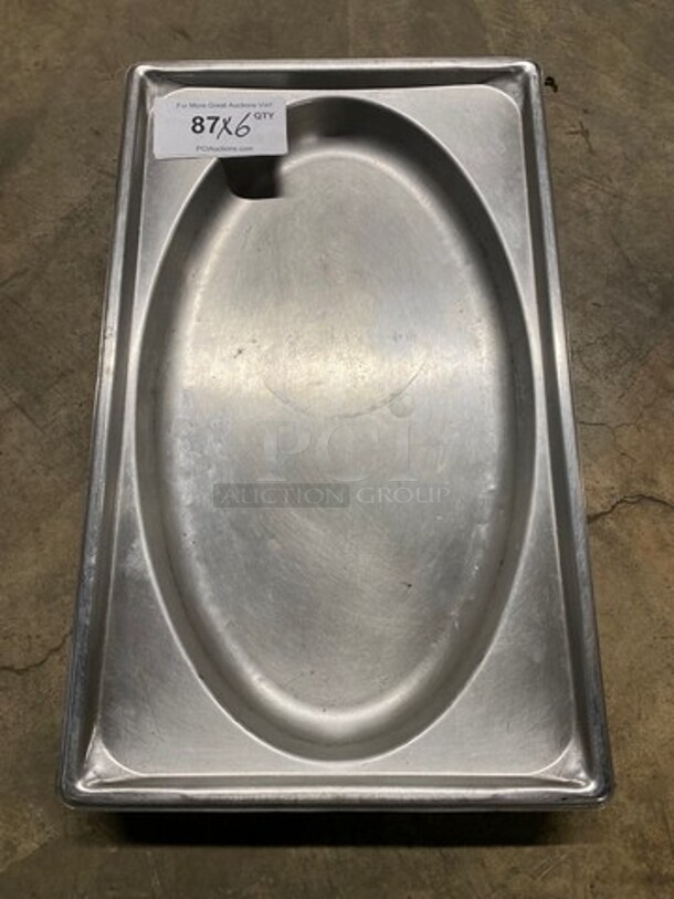 Stainless Steel Food Serving/ Showcase Pan! Great For Displaying Salads & Ready To Eat Foods! 6x Your Bid!