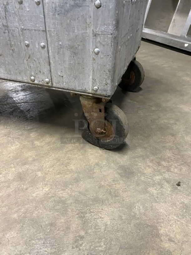 ALL ONE MONEY! DAD White Ceramic Plates! Includes Metro Dish Transport Cart! On Casters! - Image 4 of 8