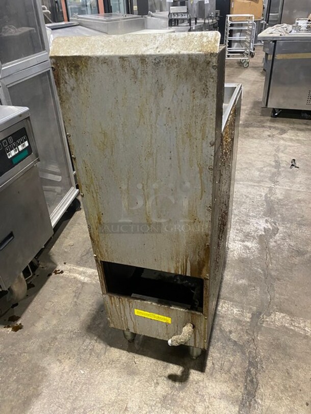 American Range All Stainless Steel Commercial Floor Style LP Gas Powered Deep Fat Fryer! Model AF45! On Legs!  
 - Image 3 of 9