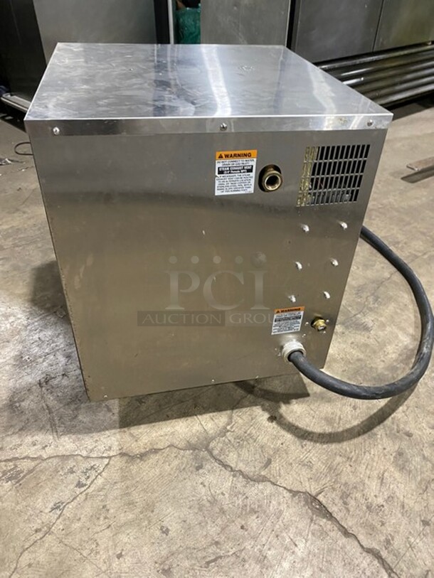BEAUTIFUL! Accutemp Commercial Electric Powered Countertop Steamer! All Stainless Steel! Model E62083E15000250 Serial 50531! 208V 3Phase! WORKING WHEN REMOVED! - Image 3 of 8
