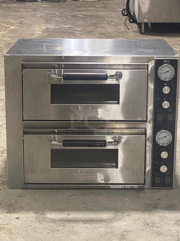 Omcan Countertop Double Quartz Pizza Oven 39580