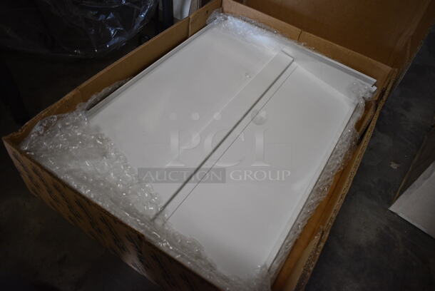 2 BRAND NEW IN BOX! True White Metal Shelves. 26x18x4. 2 Times Your Bid! - Image 2 of 5