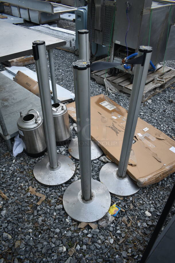 4 Beltrac Stanchions. 4 Times Your Bid! - Image 2 of 3