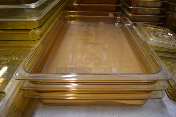 ALL ONE MONEY! BRAND NEW Lot of 30 Drop In Bins, 21 Lids and 6 Straining Inserts. Includes 1/1x6, 1/3x6, 1/2x2.5 - Image 5 of 9