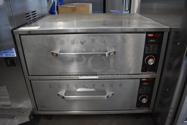 Hatco Stainless Steel Commercial 2 Drawer Warming Drawer. 29.5x24x25. Tested and Working!