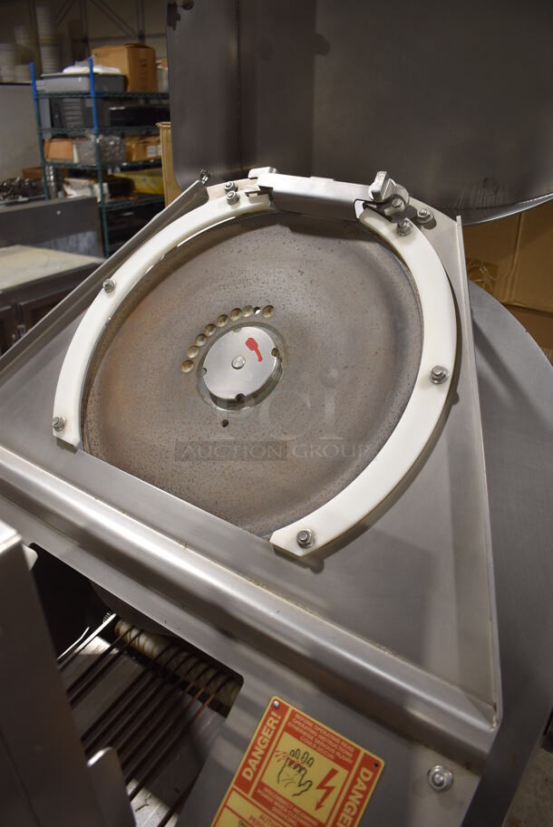 HARD TO FIND! Bizerba A510 Stainless Steel Commercial Floor Style Fully Automatic Industrial Slicer Stacker on Commercial Casters. Goes GREAT w/ Lot # 203! Retail Price $89,000! 208 Volts, 3 Phase. 84x32x60 - Image 12 of 12