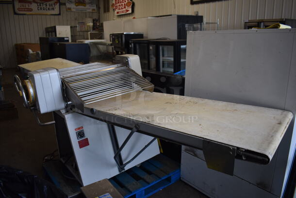 Seewer Rondo SSO 67 Metal Commercial Floor Style Reversible Dough Sheeter on Commercial Casters. 208-250 Volts. 130x48x45 - Image 7 of 11