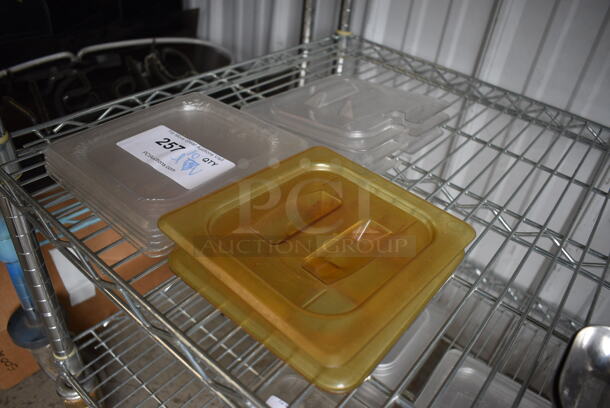 ALL ONE MONEY! Lot of 10 Poly 1/6 Size Drop In Bin Lids! - Image 2 of 2